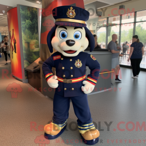 Navy Fire Fighter mascotte...