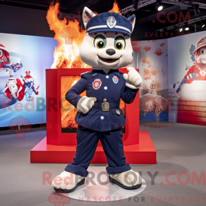 Navy Fire Fighter mascotte...