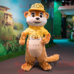 Yellow Ferret mascot...