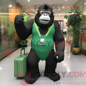 Forest Green Gorilla mask...