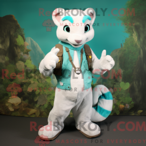 Turquoise Ermine mascot...