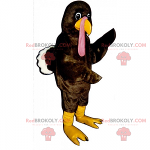 Mascote peru com plumagem macia - Redbrokoly.com