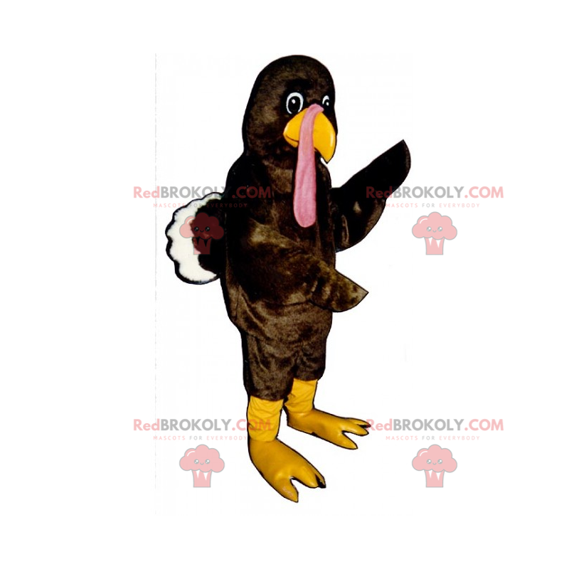 Mascotte van Turkije met zacht verenkleed - Redbrokoly.com