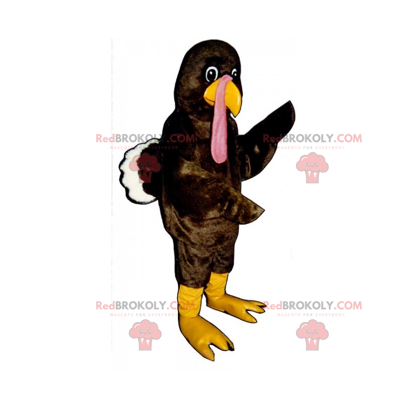 Turkey mascot with soft plumage - Redbrokoly.com