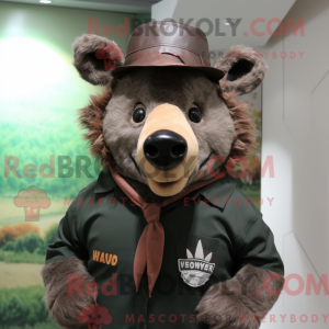 Vildsvin maskot kostume...