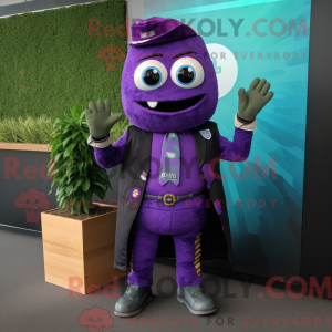Personaggio mascotte viola...