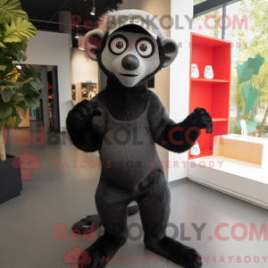 Svart Lemur-maskotkostyme...