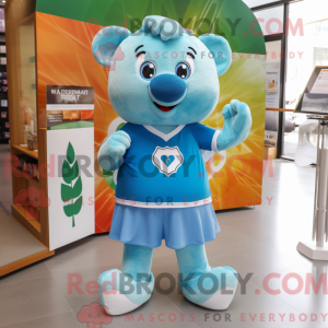 Sky Blue Irish Flag maskot...