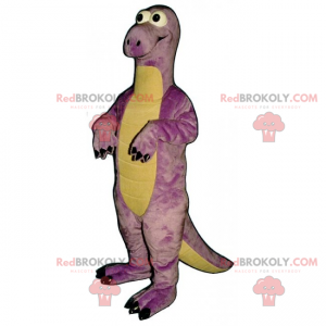 Dino-mascotte met ronde ogen - Redbrokoly.com