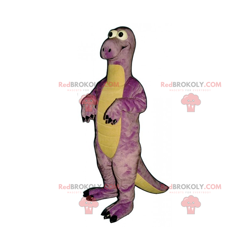 Dino-mascotte met ronde ogen - Redbrokoly.com