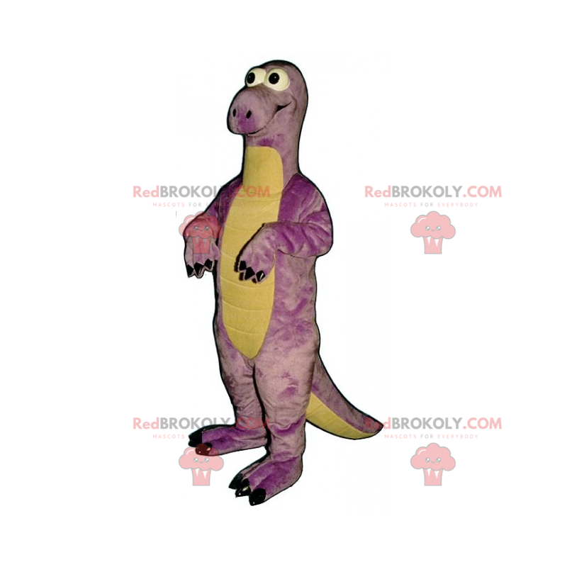 Dino-Maskottchen mit runden Augen - Redbrokoly.com