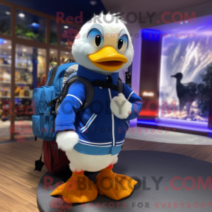 Blue Goose mascottekostuum...