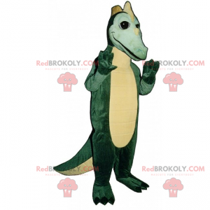 Dino-Maskottchen mit kleinen Hörnern - Redbrokoly.com