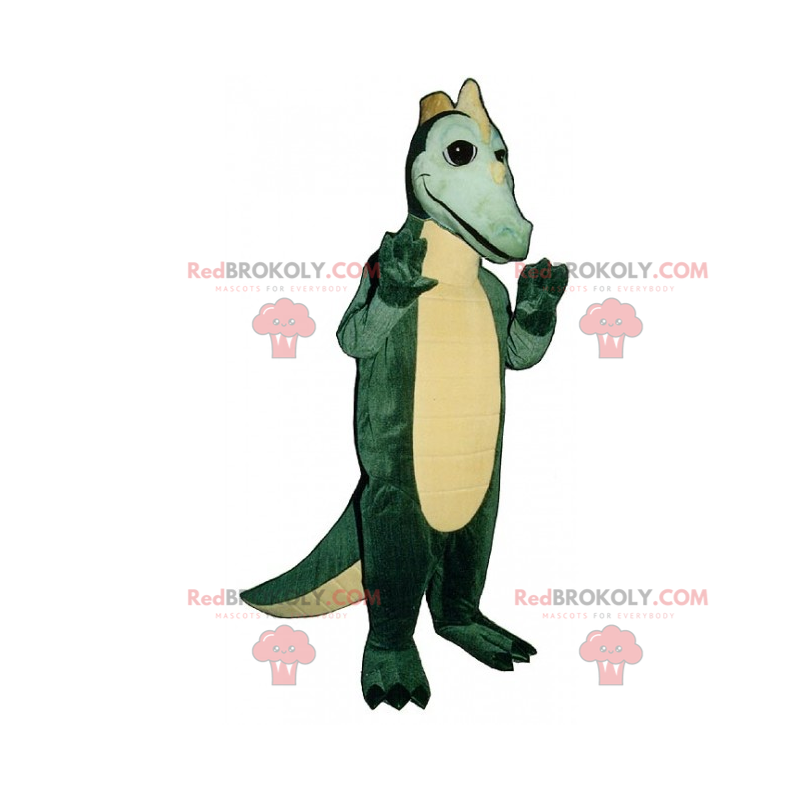 Dino mascot with little horns - Redbrokoly.com