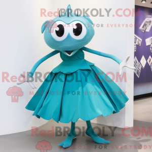Postava maskota Teal Spider...