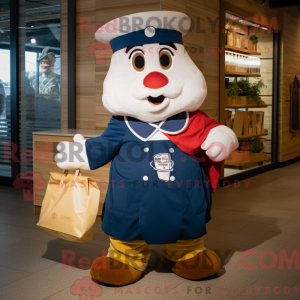 Navy lasagne maskot kostyme...