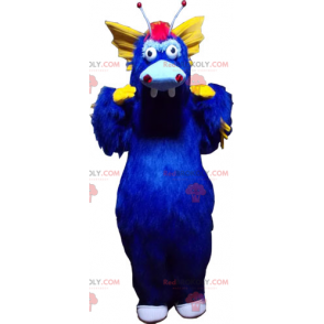 Niebiesko-żółta maskotka dino - Redbrokoly.com