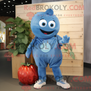 Blå spinat maskot kostume...