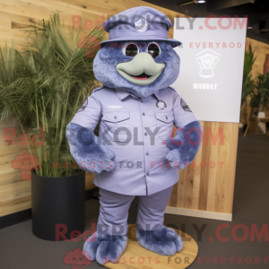 Lavendel Navy Seal maskot...