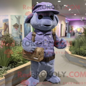 Lavendel Navy Seal maskot...