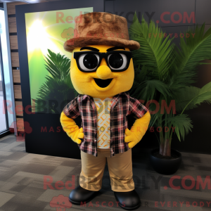 Tan Pineapple mascot...