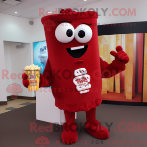 Maroon Pop Corn maskot...