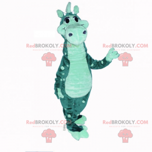 Dvoubarevný maskot dinosaura - Redbrokoly.com