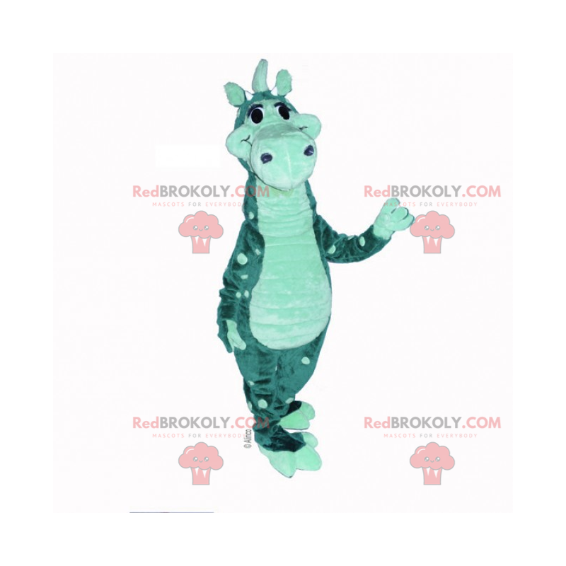Mascotte de dinosaure a pois bicolore - Redbrokoly.com