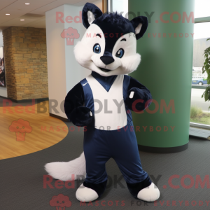 Navy Skunk maskot kostume...