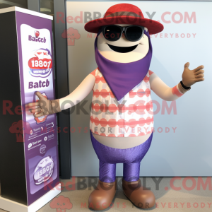 Lavender Bbq Ribs mascot...