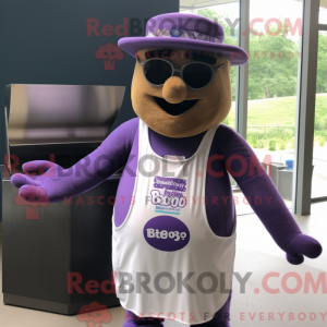 Lavender Bbq Ribs mascot...
