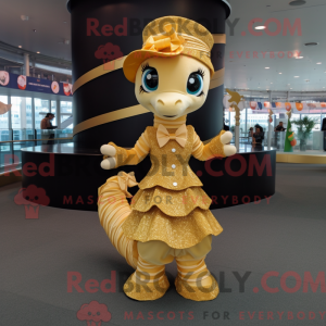 Gold Seahorse mascot...