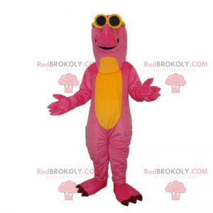 Mascota dinosaurio con gafas de sol - Redbrokoly.com