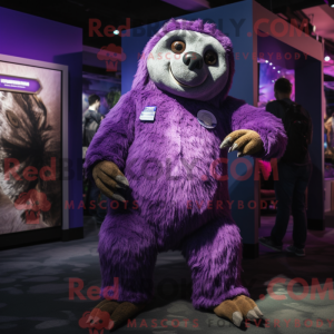 Maskotdraktfigurat Purple...