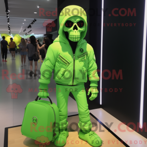 Lime Green Skull...