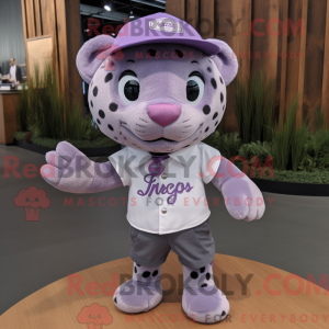 Lavendel Jaguar maskot...