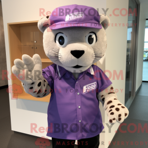 Lavendel Jaguar maskot...