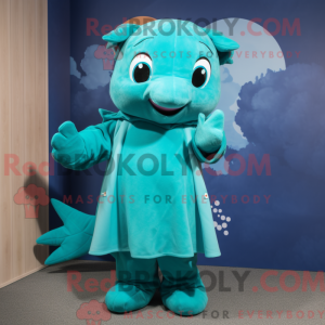 Turkis Dolphin maskot...