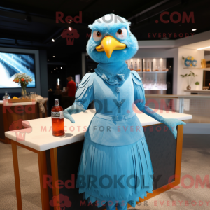 Sky Blue Gull mascot...