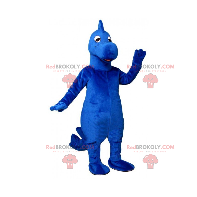 Blue dinosaur mascot - Redbrokoly.com