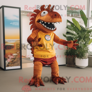 Rust Spinosaurus maskot...