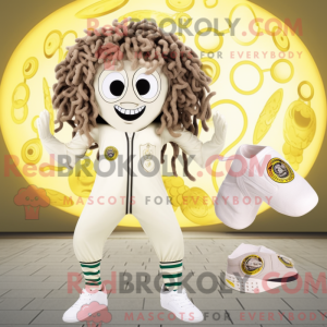 Creme Medusa maskot kostume...