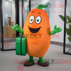 Postava maskota oranžová...