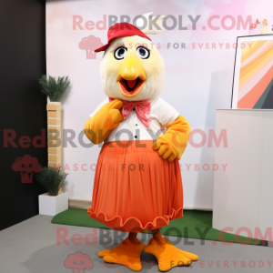 Peach Roosters mascot...