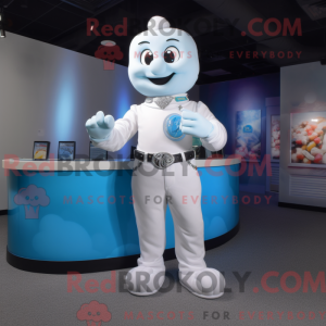White Candy mascottekostuum...
