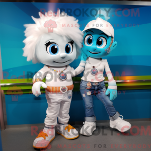White Candy maskot kostyme...