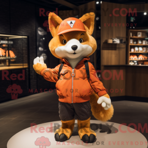 Orange Fox Maskottchen...