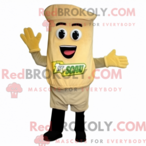 Fantasia de mascote de salada César bege com macacão e bonés - Mascotes da Salada Caesar - REBROKO_251072 - RedBrokoly.com