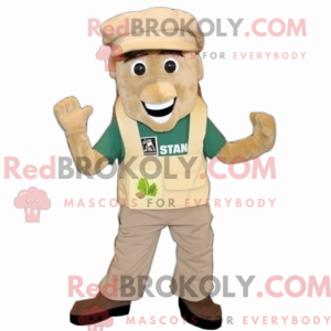 Tan Caesar Salad mascot...