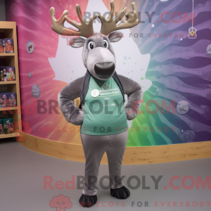 Sølv irsk elg maskot...